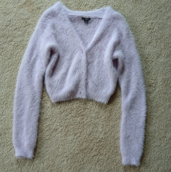 wild fable Sweaters - Fluffy Cropped Cardigan